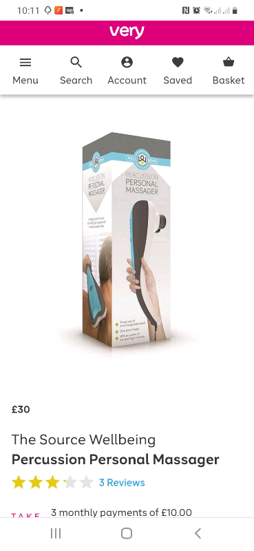 Percussion massager