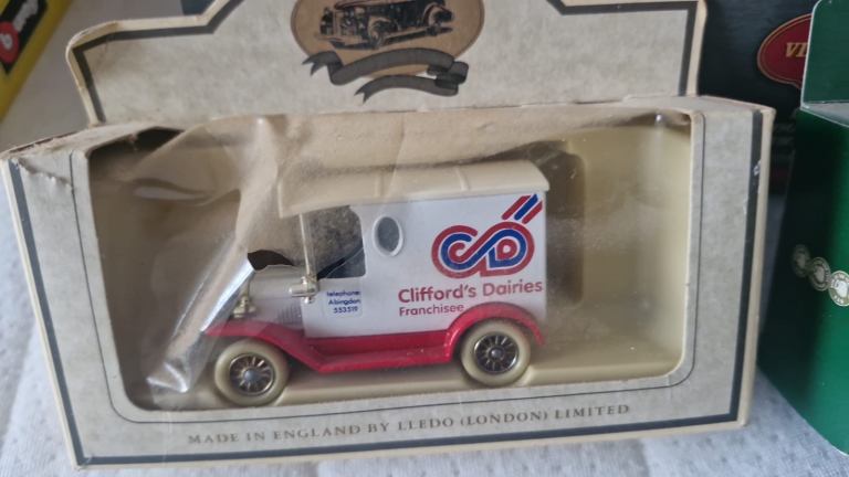 Vintage Clifford's Dairies Delivery Van Die-Cast Model in Box