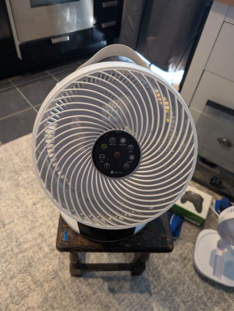 Meaco 1056 White Desk Fan - 12 Inch