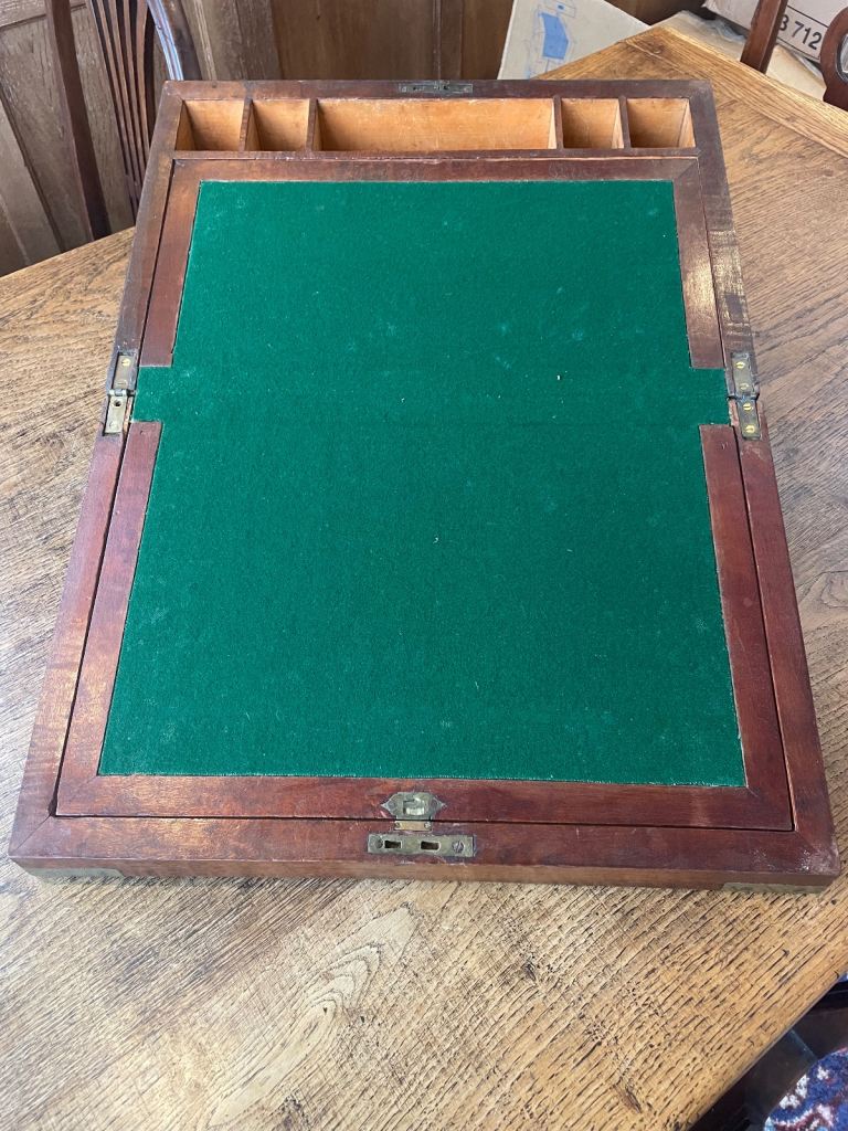 Victorian writing slope desk top
