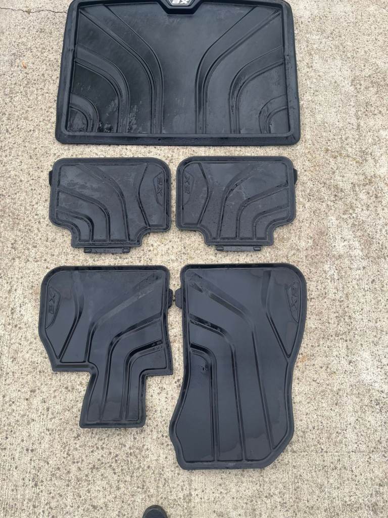 BMW X2 Genuine All Weather Car Floor Mats Front + Rear Set Rubber