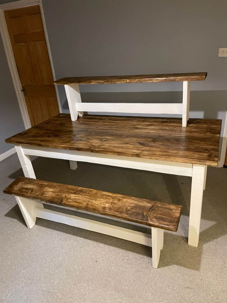 image for Solid handmade dining table sets 