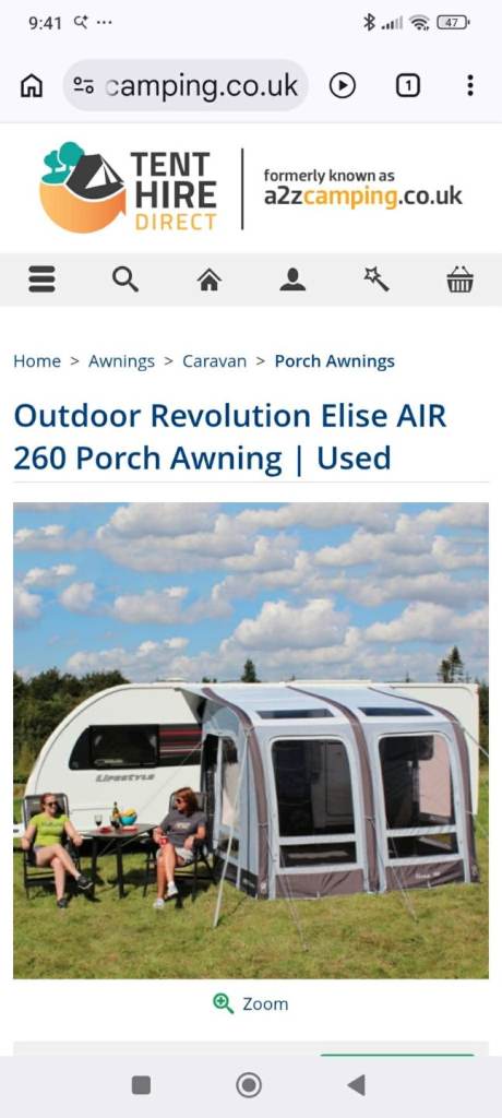 Caravan awning