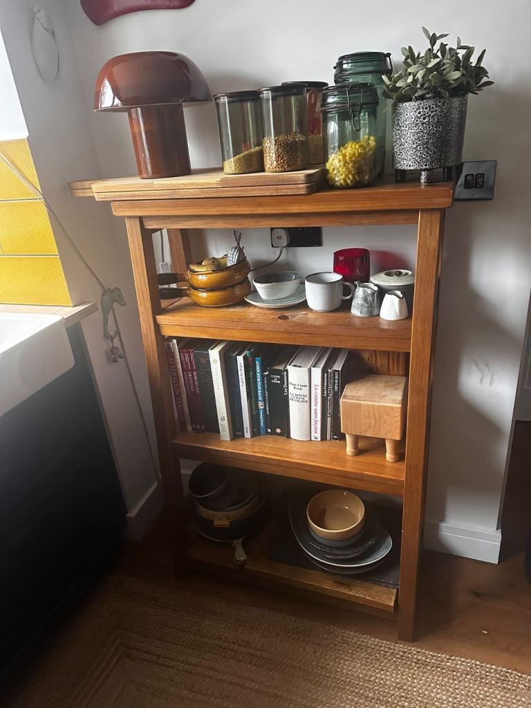 Oak wooden shelf 