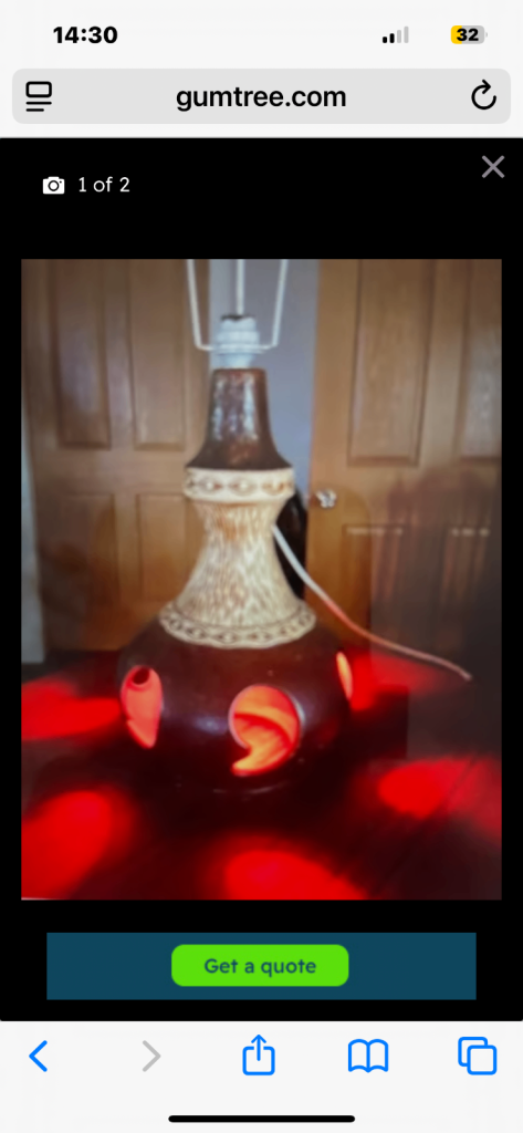 Vintage 1970,s German fat lava lamp base