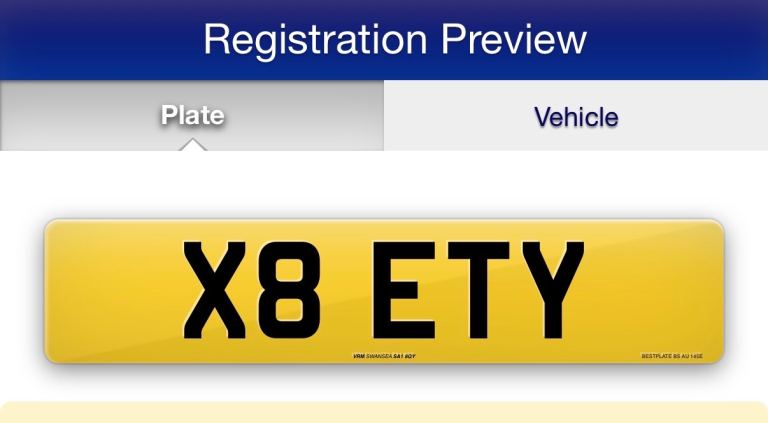 Private Number Plate