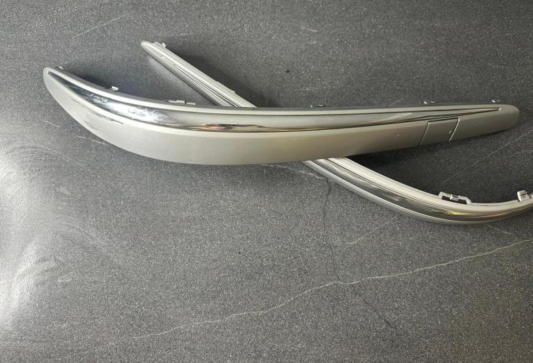 Mercedes E Class Front Bumper Chrome Trim Pair Genuine OEM