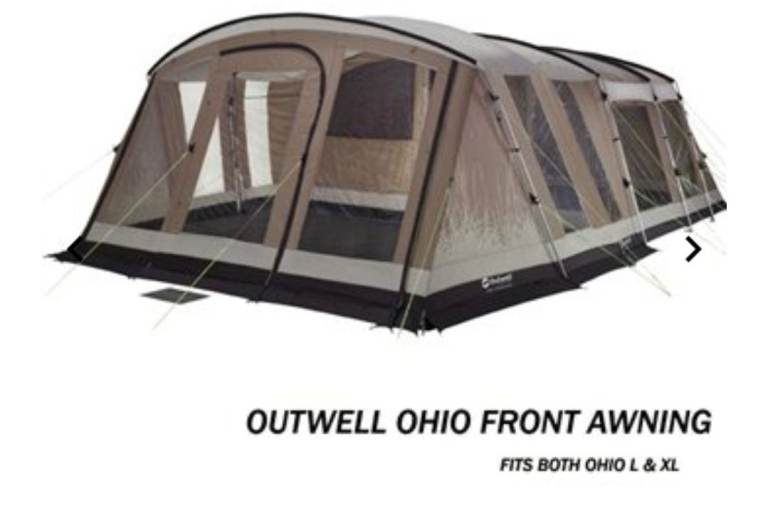Large Family Outwell Ohio XL Tent + Awning – sleeps 6–8”