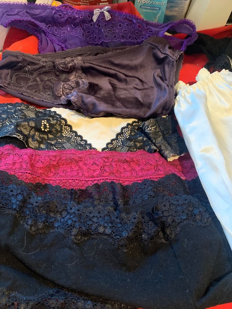 Bundle of Women's Lace Panties - Multicoloured, Good Condition