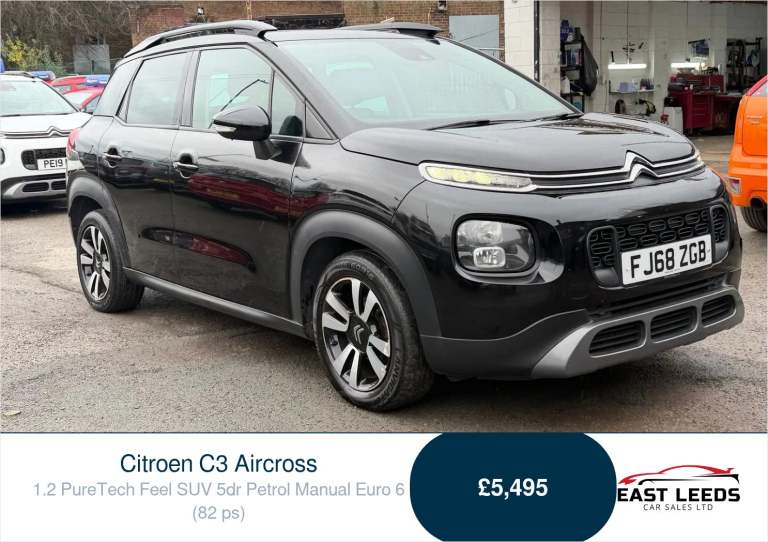 2018 Citroen C3 Aircross 1.2 PureTech Feel SUV 5dr Petrol Manual Euro 6 (82 ps) SUV Petrol Manual