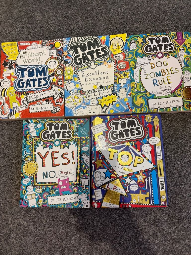 Tom Gates Books x 5 by Liz Pichon – Good Condition