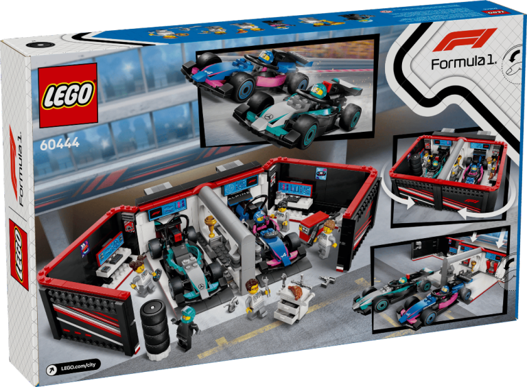 Lego Set 60444 F1 Garage Mercedes-AMG and Alpine Cars - Brand New Sealed Box