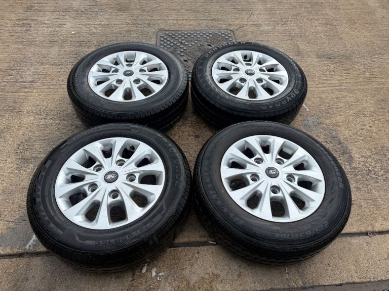 GENUINE FORD TRANSIT CUSTOM LIMITED 16” 5x160 ALLOY WHEELS + TYRES MK6 MK7 MK8