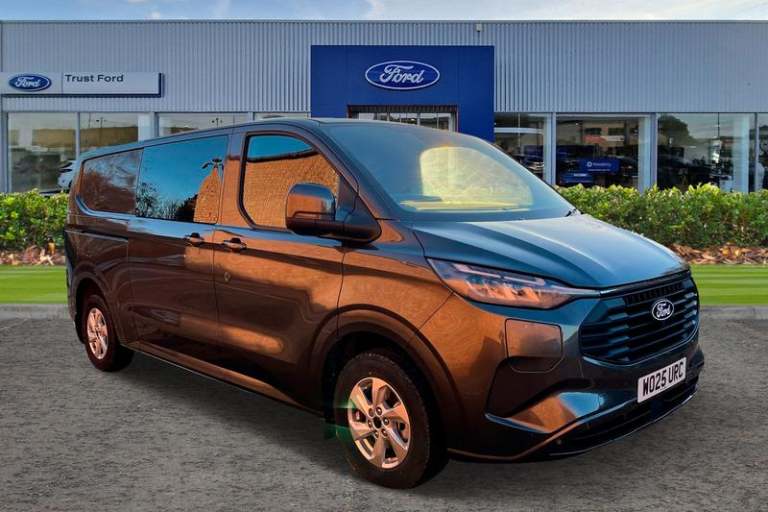 2025 Ford Transit Custom 320 Limited AUTO L2 LWB Double Cab In Van FWD 2.5 PHEV 232ps Low Roof Au...