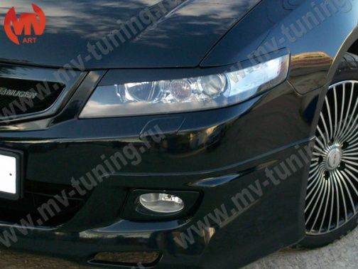 Front Eyelids Eyebrows Headlights Covers for Нonda Accord 7(VII) / Acura TSX 2003-2008