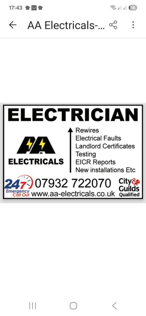 image for Electrician. Rewires. Certificates. Faults. Gillingham Rochester Chatham kent