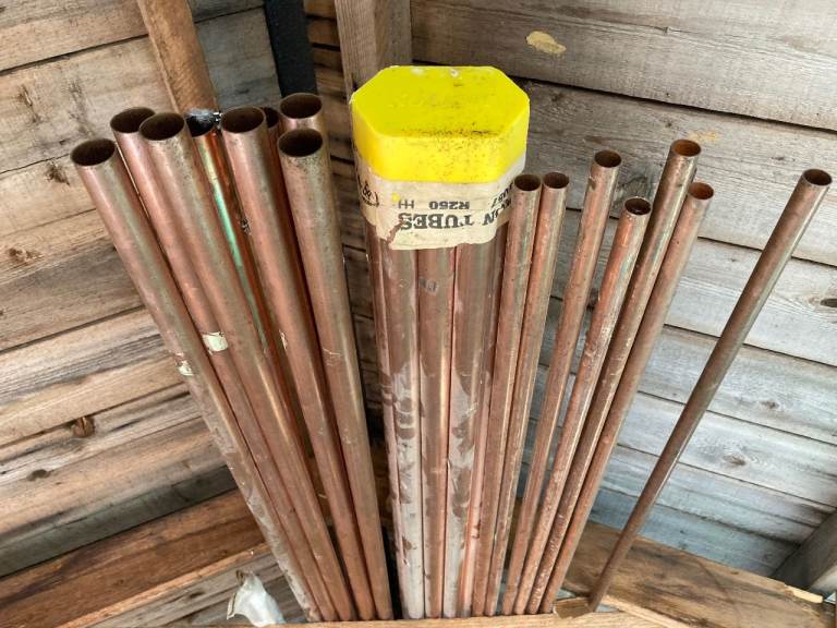 Copper pipe 22mm and 15mm 3m lengths RRP £500