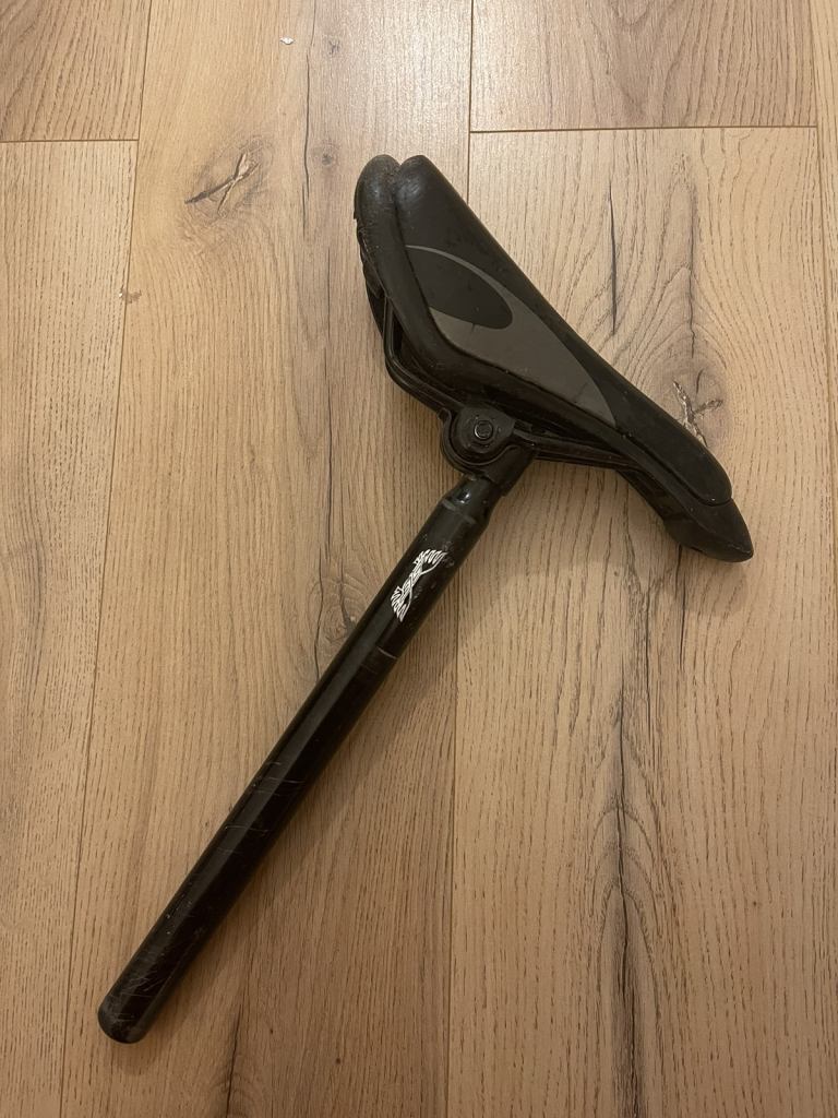Bike saddle and frame