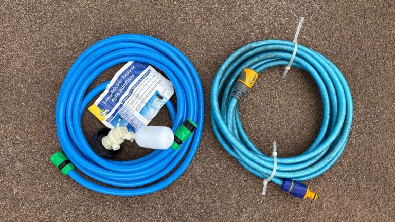 Caravan mains water connection 