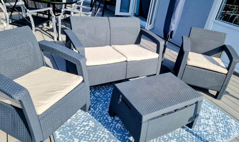 CUSHIONS ONLY for Keter Miami Garden Set ONLY £10 FOR ALL FOUR