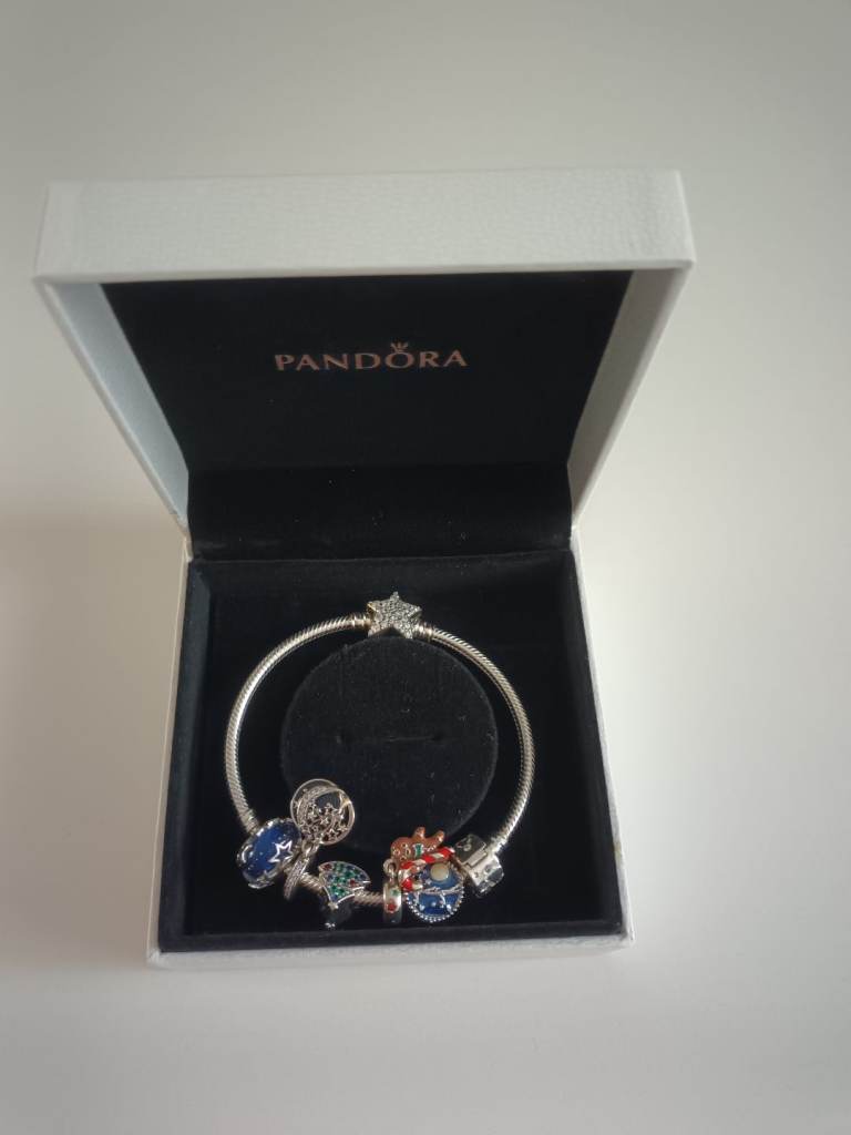 Pandora Silver Bracelet with Charms – As Good As New