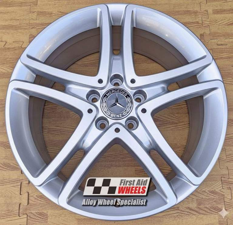 R520S Swap MERCEDES S CLASS W222 4X 18'' GENUINE BRIGHT SILVER ALLOY WHEELS