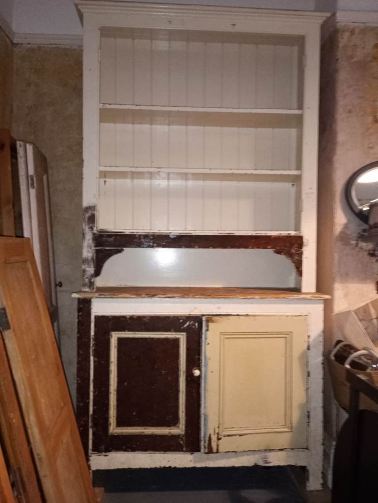 Old Pine Dresser with Shelves and Storage