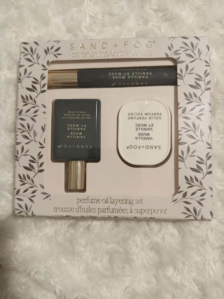 NEW Sand + Fog Vanilla Musk Perfume Oil Layering Set