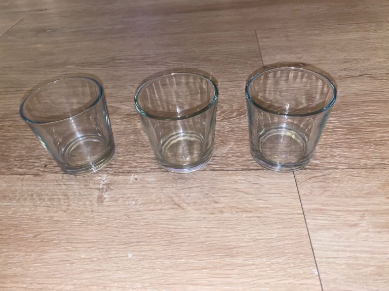 3 small glasses 