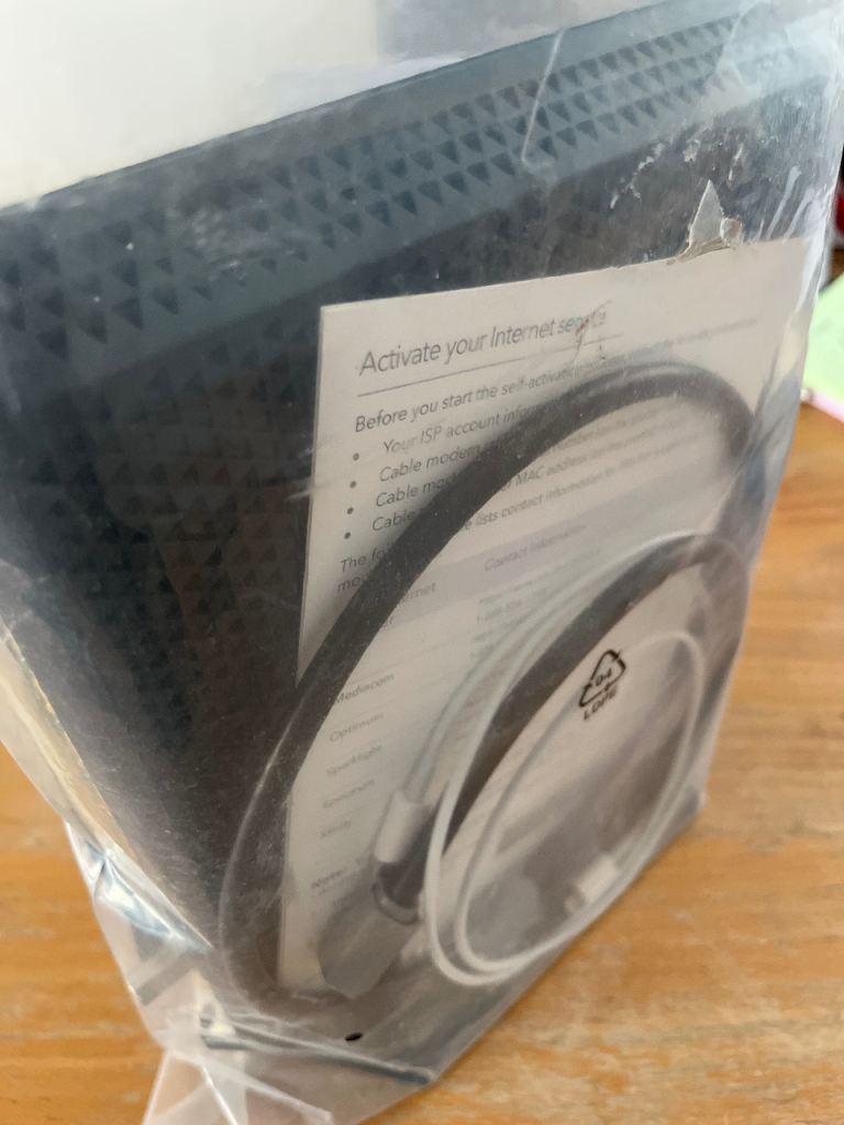 Netgear modem plus router