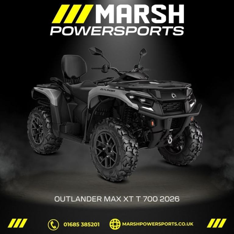 Outlander MAX XT 700 T 2026 Model - Can-am Main Dealer - Reserve NOW!