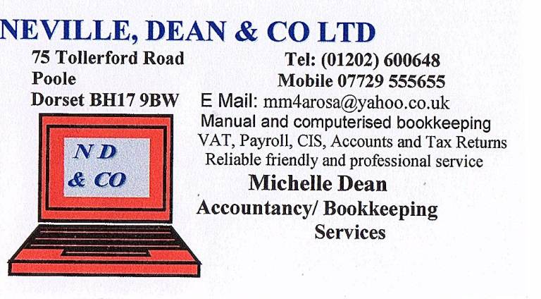  TAX RETURNS, YEAR END ACCOUNTS, BOOKKEEPING SERVICES, PAYROLL SERVICES OFFERED