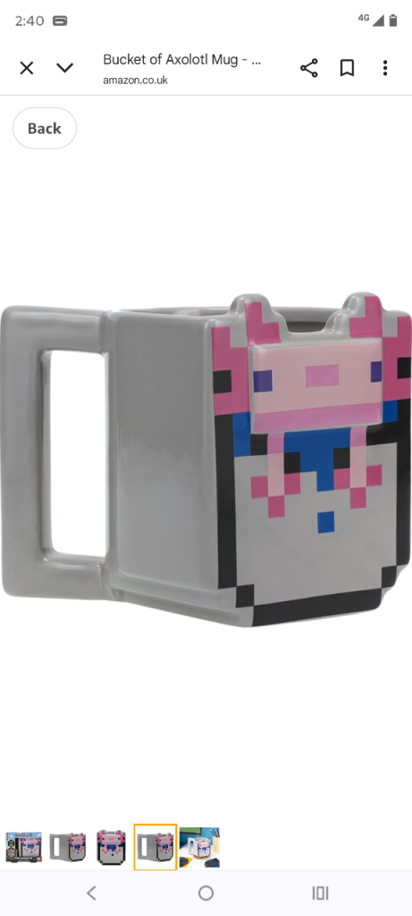 Minecraft Axolotl Mug 