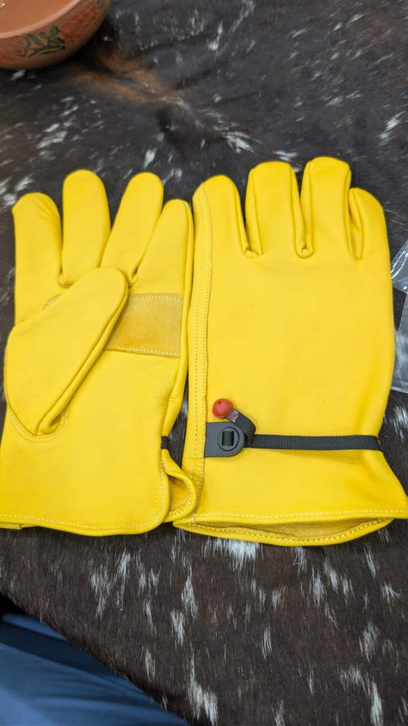 Heavy Duty Leather Gardening Work Gloves, Utility Safety Working Gloves Breathable, Mechanic Gloves