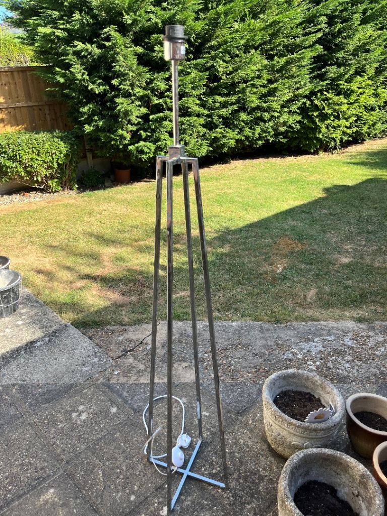 Tall Metal Tripod Floor Lamp