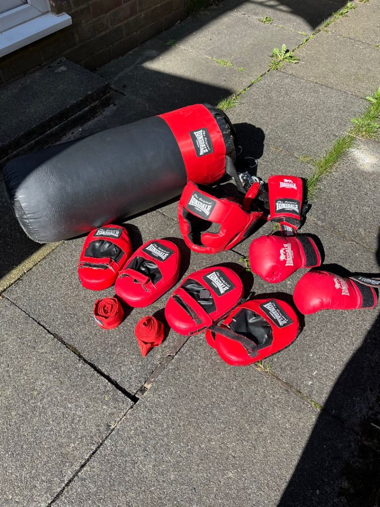 Bag, bracket, gloves, pads, wraps
