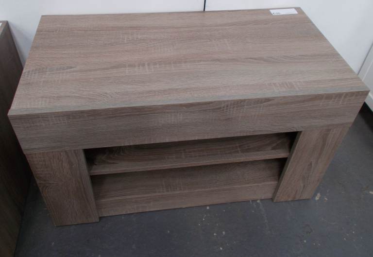 Brown Wood Effect Coffee Table with Storage Shelf 38871C