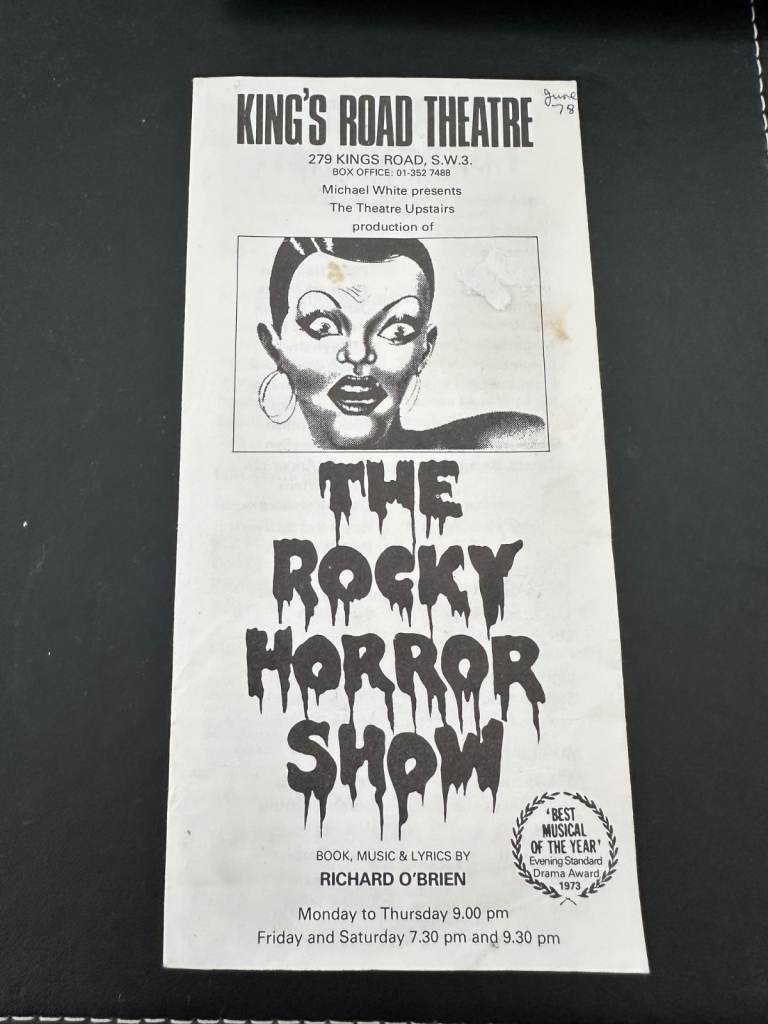 The Rocky Horror Show - Original programme dated June 78