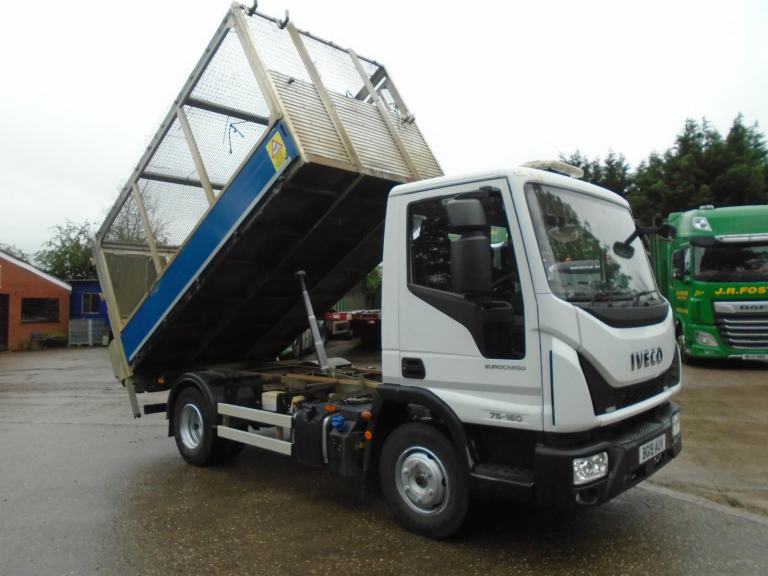 2019 (19) IVECO EUROCARGO 75-160 E6 7.5TON DROP SIDE TIPPER 