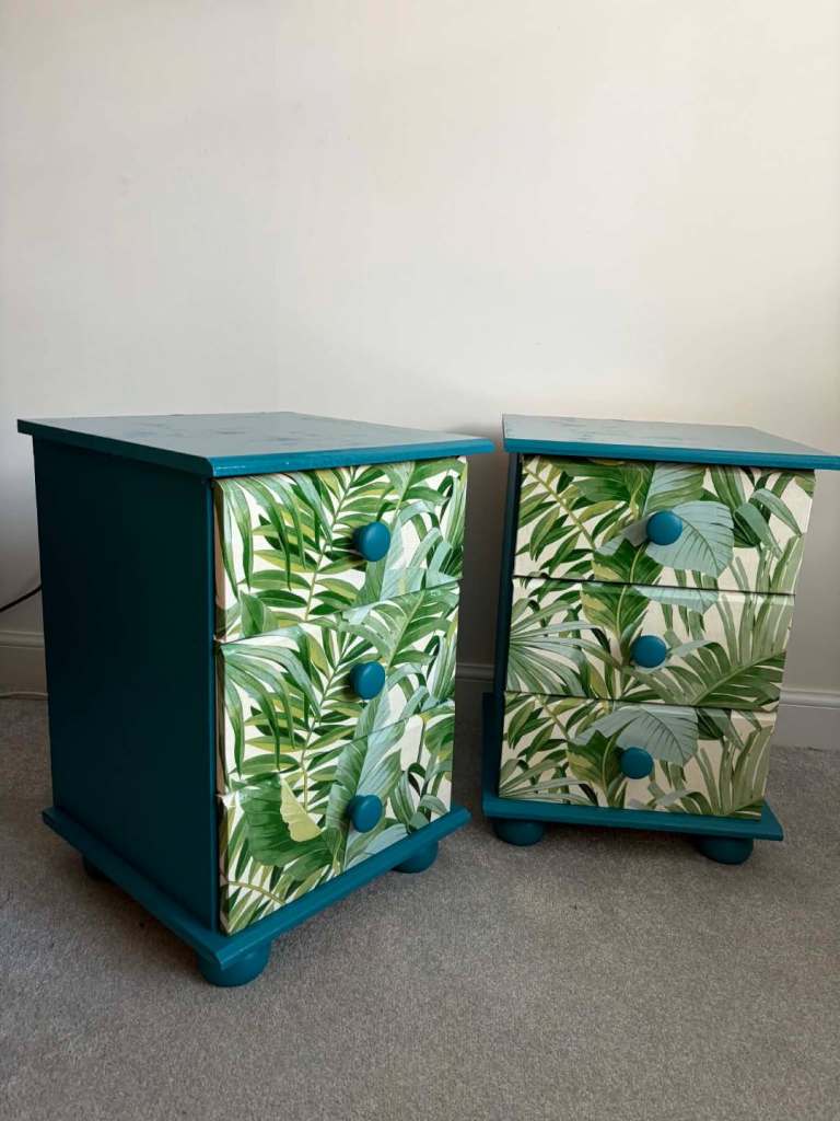 Upcycled bedroom cabinets