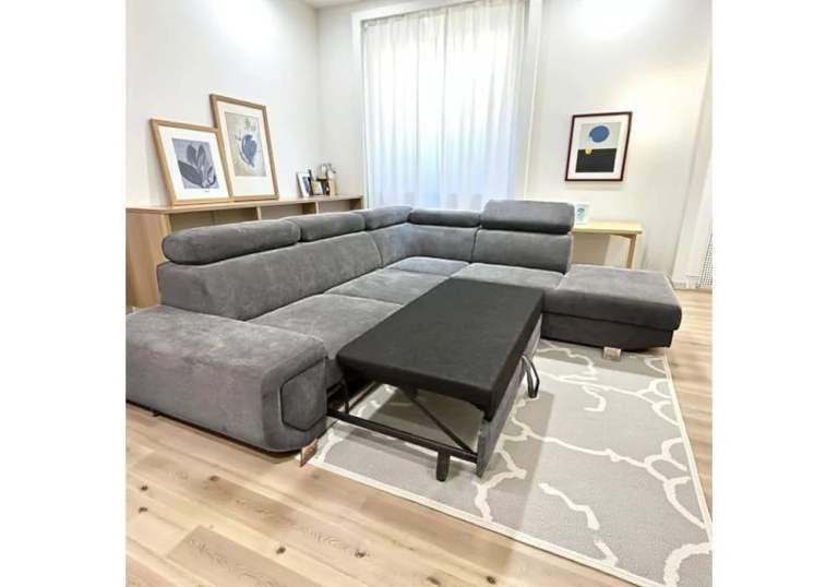 Arctic L Shape Corner Sofa Bed with Storage | Sofa Cum Bed