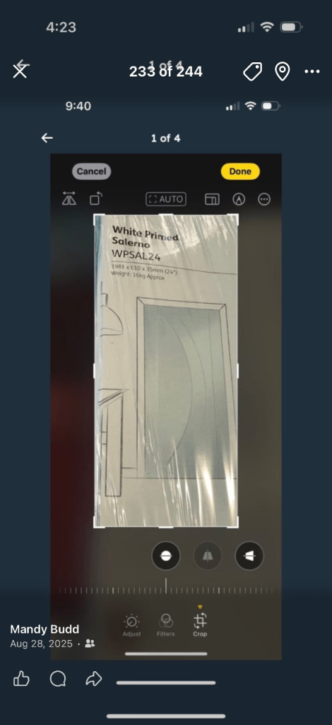 New door white solid 