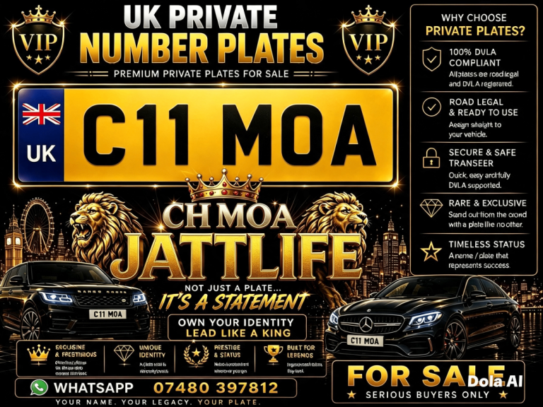 PRIVATE NUMBER PLATE CH MOA 