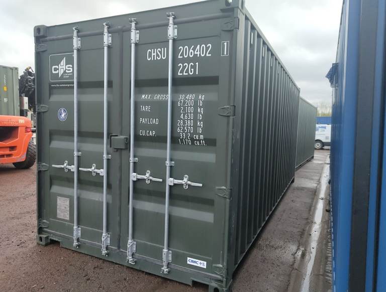 New/One-Trip 20ft Shipping Container (CHSU2064021) - £2295 + VAT