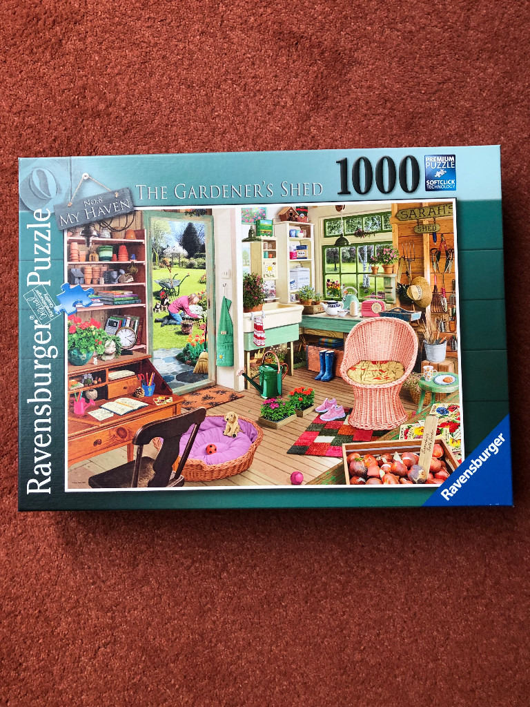 RAVENSBURGER 1000 PIECE JIGSAW PUZZLE-THE GARDENERS SHED