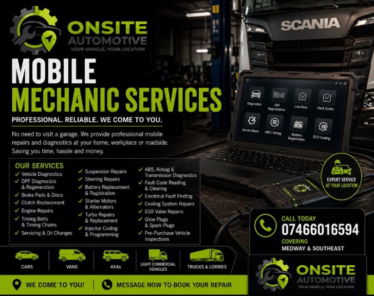 ✅ Local Mobile Mechanic | I Come To You | Medway & Southeast