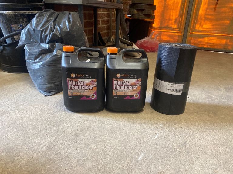 Mortar plasticiser and dpc