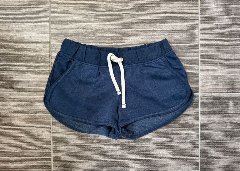 Women’s Dark Blue Hot Pants Shorts Elasticated Waist Summer Beach UK:8-10 (EU:S)