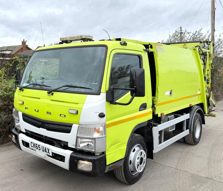 2015 MITSUBISHI CANTER 7C15 NTM REFUSE DUSTCART 3 SEATS 72,000 MILES EURO-6