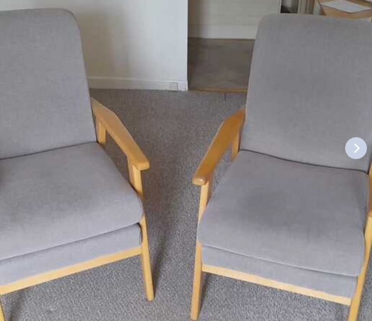 Pair of Grey Armchairs. Very comfortable **HOUSE CLEARANCE**